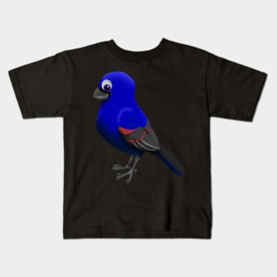 Blue Grosbeak Kids T-Shirt